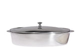 Travessa oval grande com pyrex